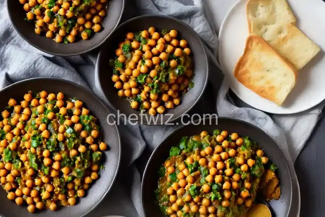 Chickpeas with Spinach/Revithia me Spanaki