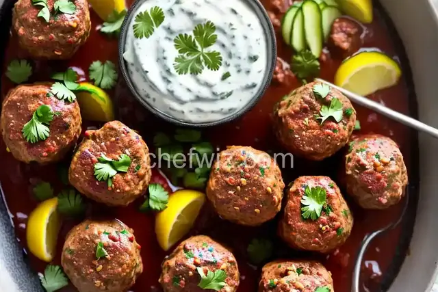 Chile-Cumin Lamb Meatballs With Yogurt and Cucumber