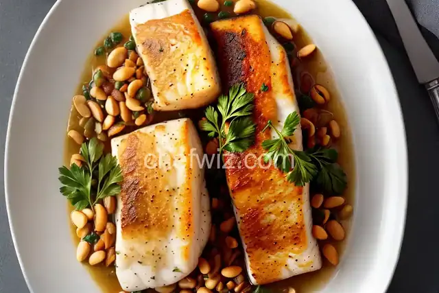 Chilean Sea Bass with Peanuts and Herbs