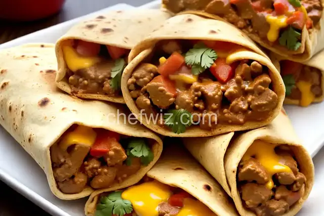 Chili Pie Burritos