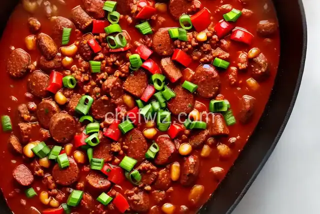 Chili with Bacon and Sausage