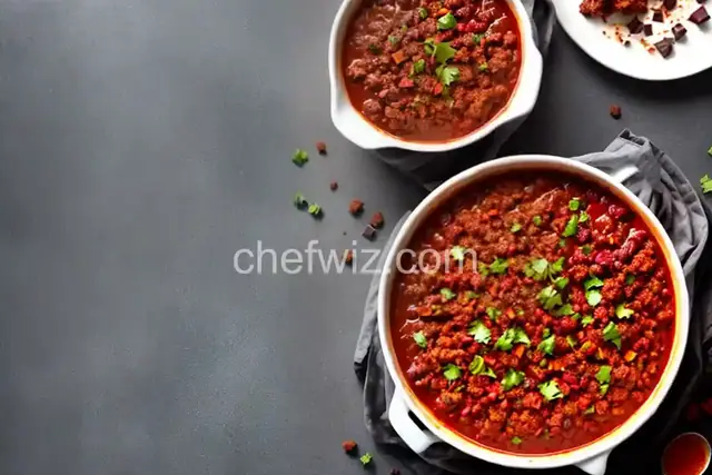Chili with Chorizo and Chocolate