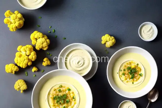 Chilled Corn Cauliflower Soup