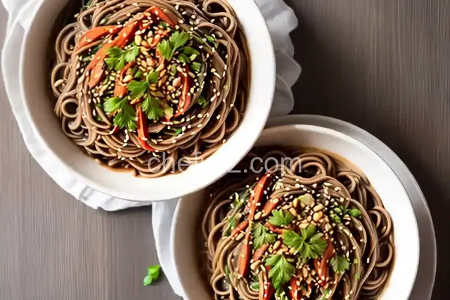 Chilled Peanut Soba Noodles