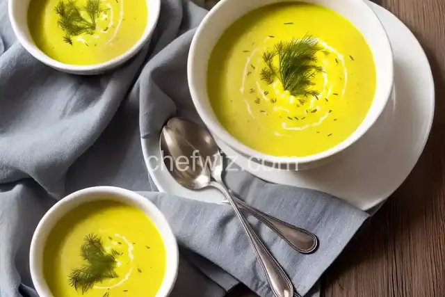 Chilled Yellow Squash Soup with Dill