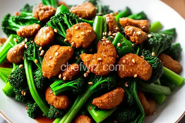 Chinese Broccoli With Oyster Sauce and Fried Garlic Recipe