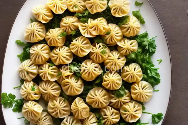 Chinese Dandelion Dumplings