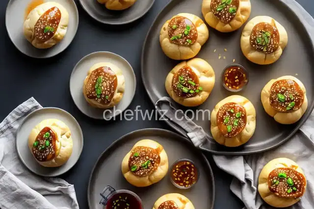 Chinese Roast Chicken Buns with Scallions and Spicy Hoisin Sauce Recipe | Cook the Book