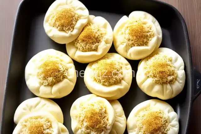 Chinese Steamed Buns with Meat Filling