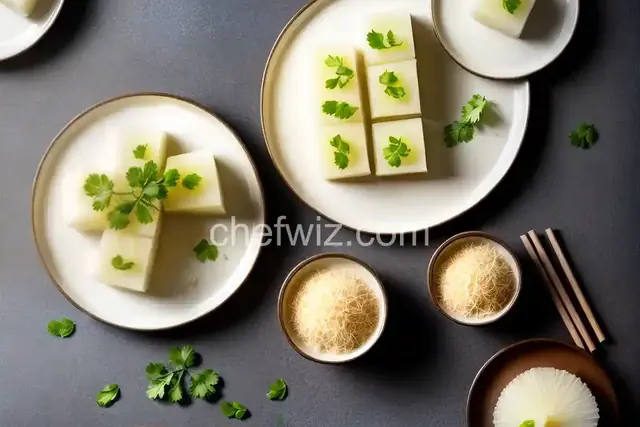 Chinese Steamed Daikon Cake