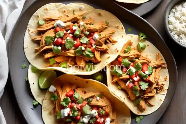Chipotle-Braised Chicken Tacos