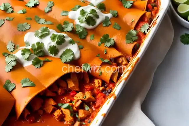 Chipotle Chicken Enchiladas