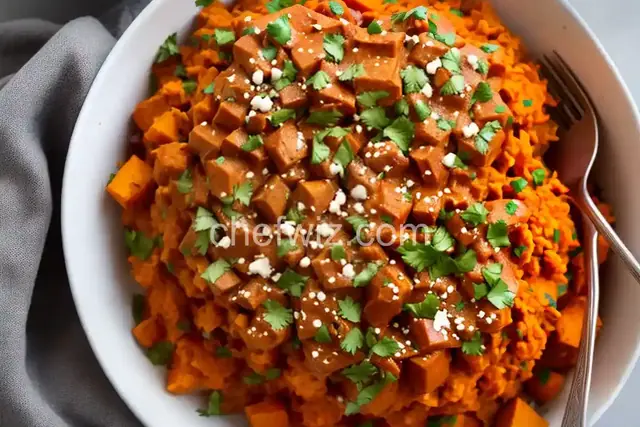 Chipotle Smashed Sweet Potatoes