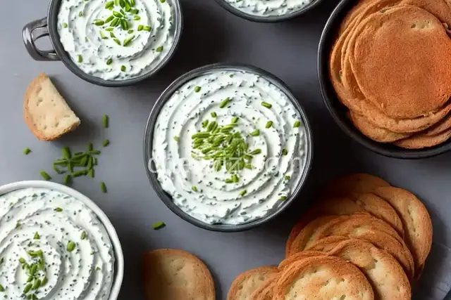 Chive and Onion Yogurt and Cream Cheese Spread