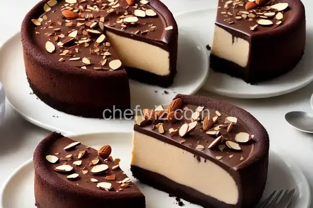 Chocolate-Almond Cheesecake