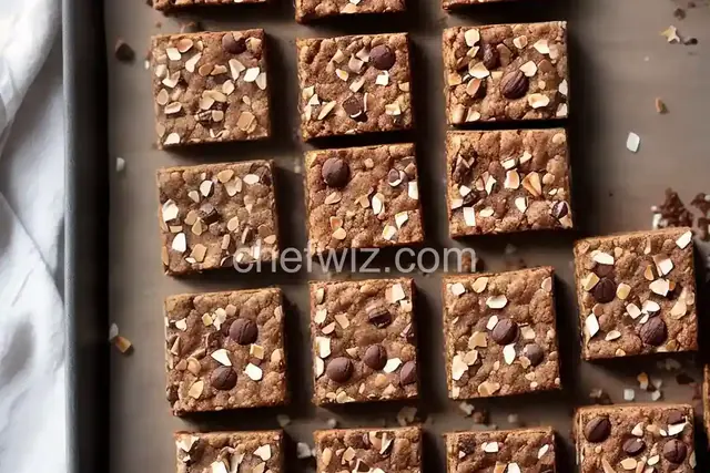 Chocolate Almond Coconut Breakfast Bars