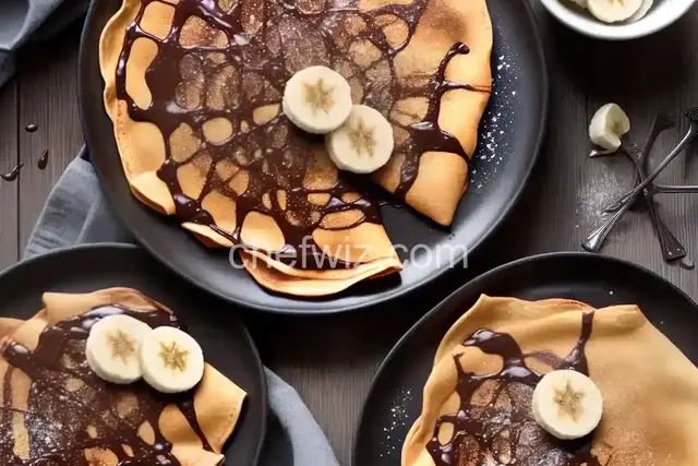 Chocolate Banana Crepes