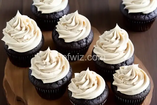 Chocolate Beer Cupcakes With Whiskey Filling And Irish Cream Icing