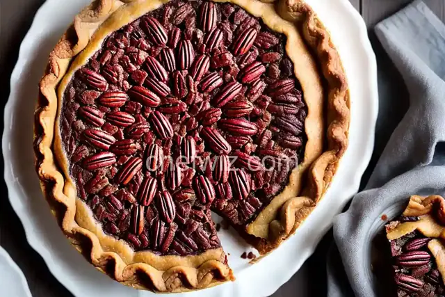 Chocolate Bourbon Pecan Pie