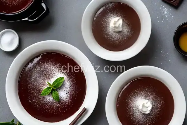 Chocolate Budino with Olive Oil and Salt