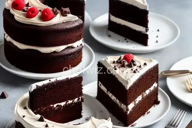 Chocolate Cake with Divinity Icing