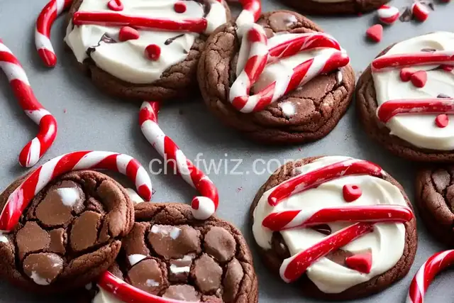 Chocolate Candy Cane Cookies