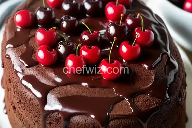 Chocolate Cherry Slow Cooker Cake