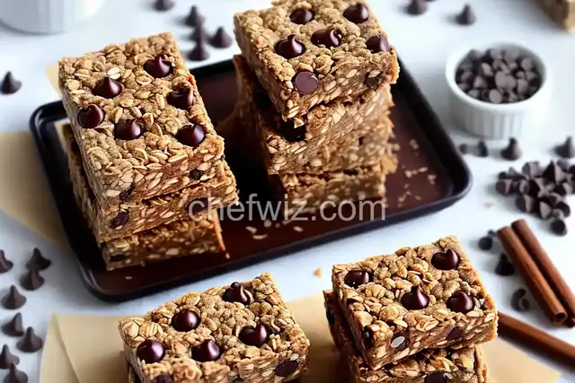 Chocolate Chip Coconut No-Bake Granola Bars