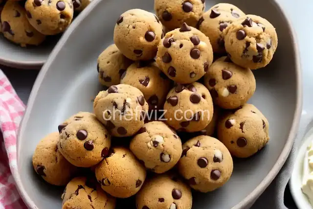 Chocolate Chip Cookie Dough Balls