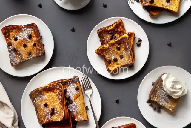 Chocolate Chip-Date French Toast