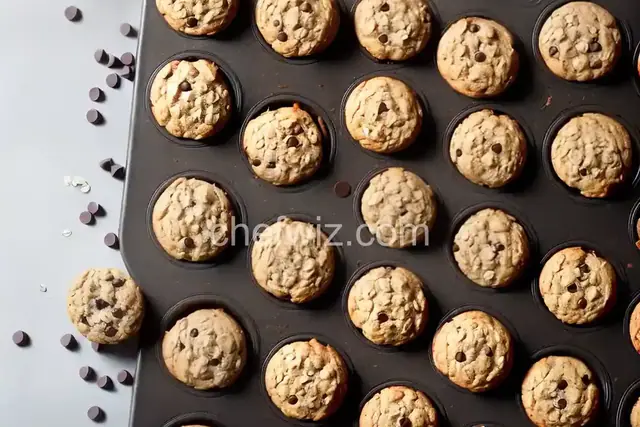 Chocolate Chip Oatmeal Mini Muffins Recipe