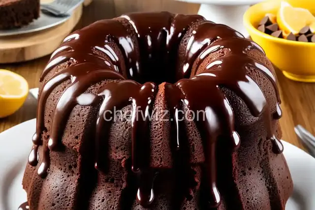 Chocolate Chocolate Chip Bundt Cake