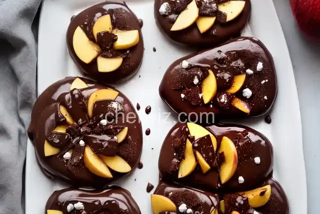 Chocolate-Covered Apple Slices