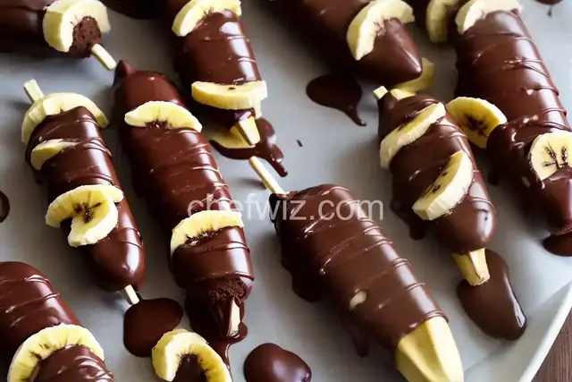 Chocolate Covered Banana Pops