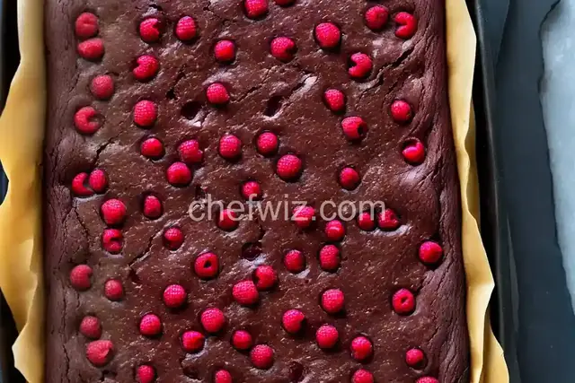 Chocolate-Covered Raspberry Brownies