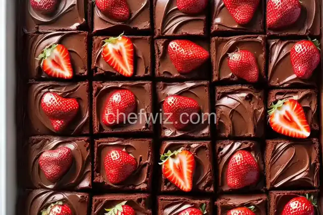 Chocolate-Covered Strawberry Brownies