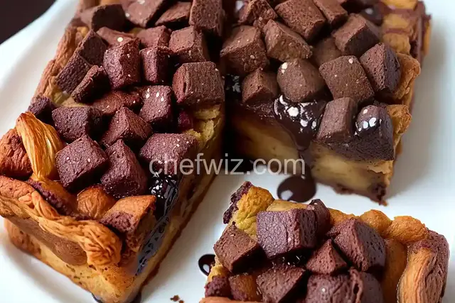Chocolate Croissant Bread Pudding