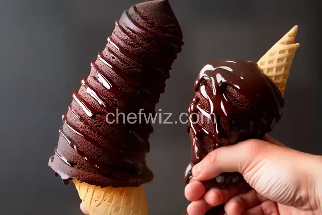Chocolate-Dipped Ice Cream Cone