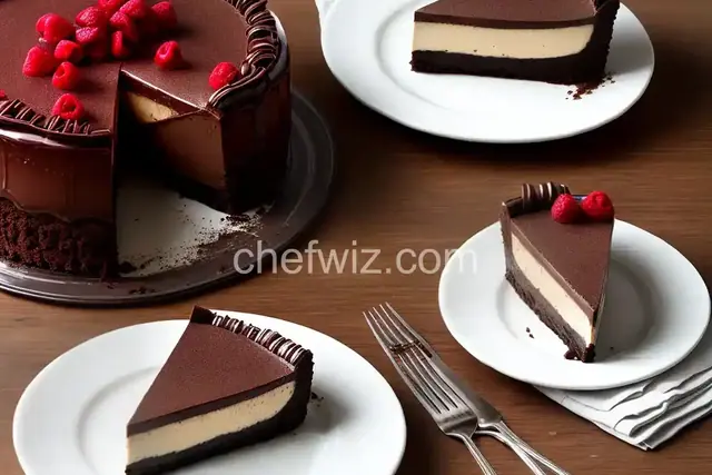 Chocolate Espresso Cheesecake with Ganache