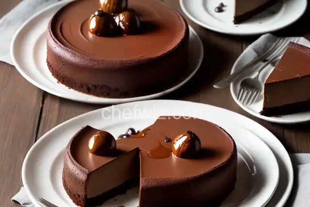 Chocolate-Glazed Hazelnut Mousse Cake
