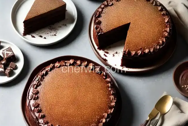 Chocolate Hazelnut Cake with Praline Chocolate Crunch