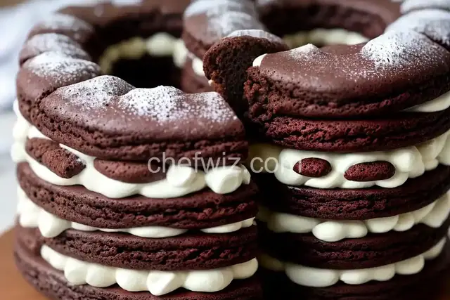 Chocolate Macaroon Tunnel Cake