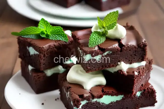Chocolate Mint Dessert Brownies