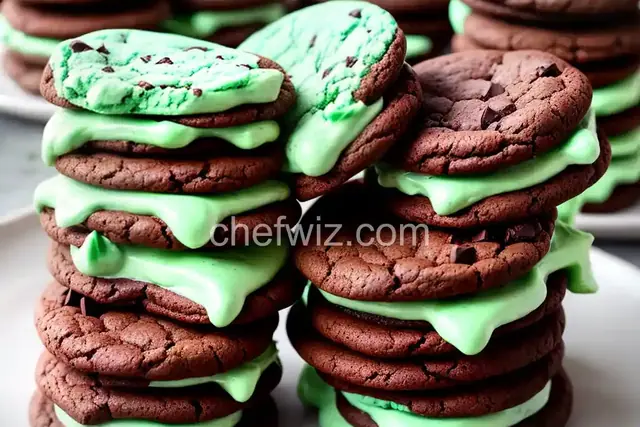 Chocolate Mint Sandwich Cookies