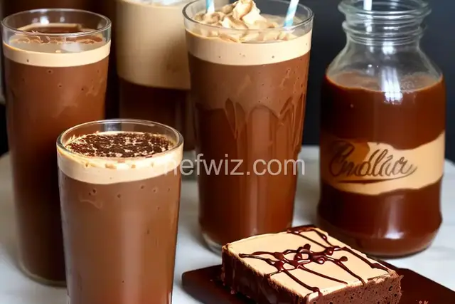 Chocolate Peanut Butter Iced Coffee
