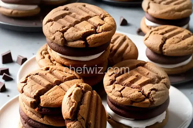 Chocolate-Peanut Butter Whoopie Pies