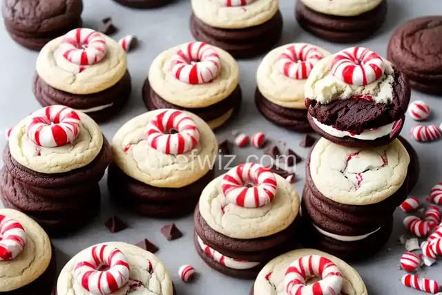 Chocolate Peppermint Whoopie Pies