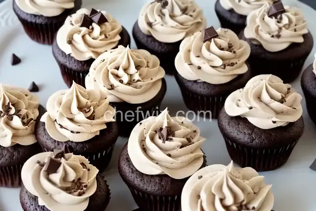 Chocolate Pudding Frosted Cupcakes