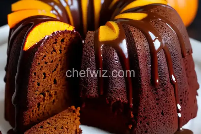 Chocolate Pumpkin Bundt Cake