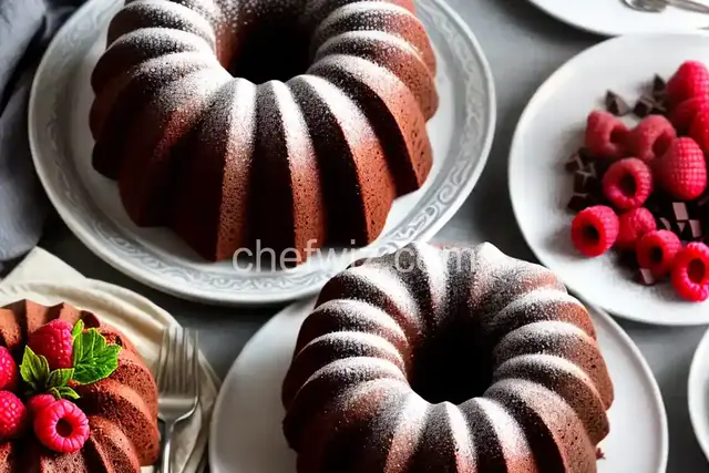 Chocolate Raspberry Bundt Cake